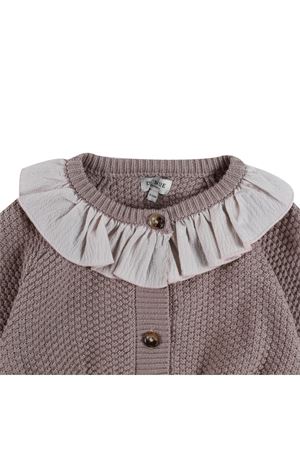 Cardigan Veertje in cotone color prugna DONSJE KIDS | 304610000031